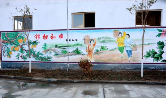 安乡乡镇文化墙 乡风文明焕发新活力